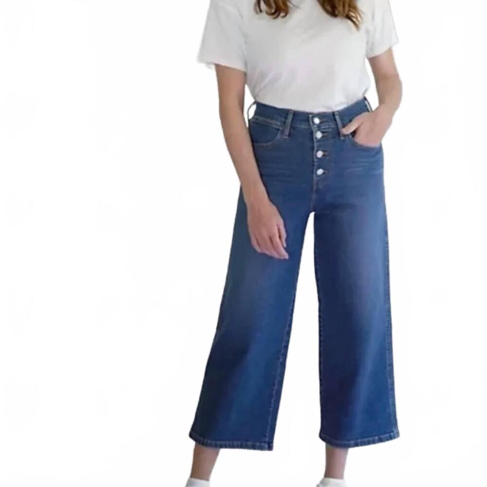 NEW LEVI'S mile high wide leg jeans in sun devil heat